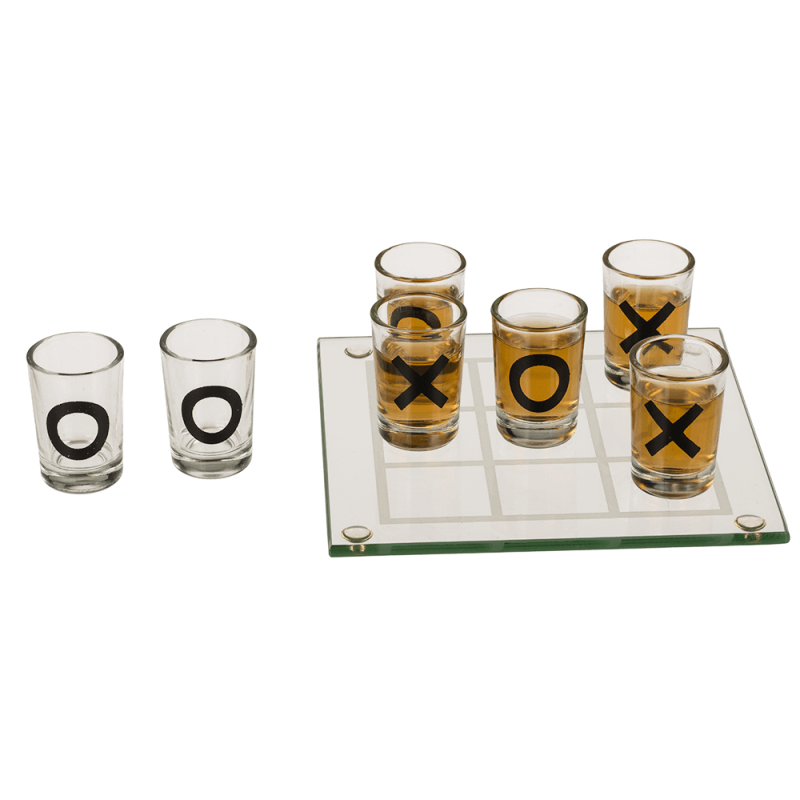 Набір склянок OOTB Drinking Game Tic Tac Toe, 9 шт. Набір склянок OOTB Drinking Game Tic Tac Toe, 9 шт.
