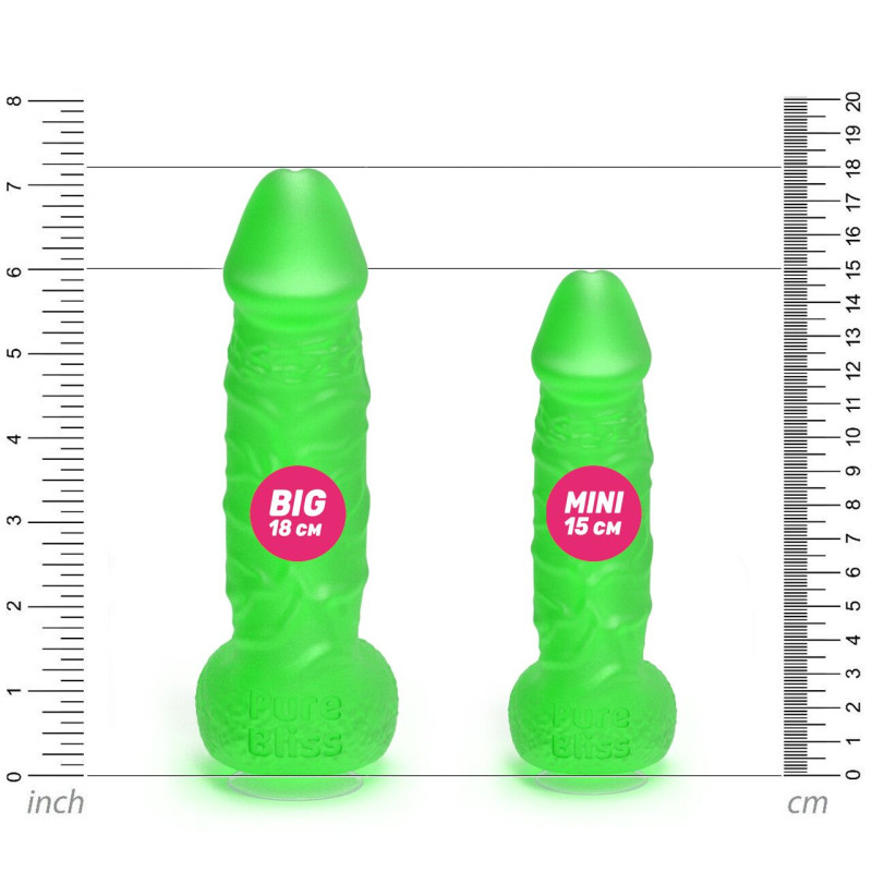 Крафтовое мыло-член с присоской Pure Bliss MINI Green, натуральное Крафтовое мыло-член с присоской Pure Bliss MINI Green, натуральное