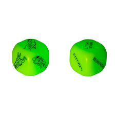 Кубики неонові OOTB Sex Dice Kamasutra Neon, 2 шт.