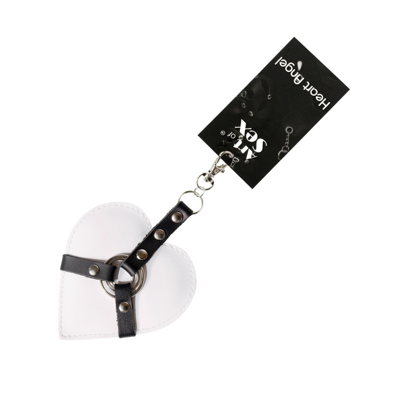 Брелок на карабине для ключей Art of Sex Heart Angel, Белый Брелок на карабине для ключей Art of Sex Heart Angel, Белый