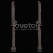 Фаллоимитатор LoveToy Dual Layered Bendable Silicone Cock XXL 14.5 Black