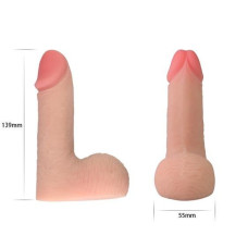 Фаллоимитатор LoveToy Skinlike Soft Cock 5.5