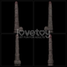 Фаллоимитатор LoveToy Dual Layered Bendable Silicone Cock XXL 16 Black