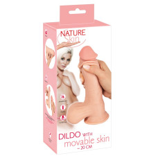 Фаллоимитатор Nature Skin Dildo With Movable Skin, 20 см