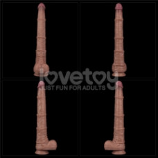 Фаллоимитатор LoveToy Dual Layered Bendable Silicone Cock XXL 16 Flesh