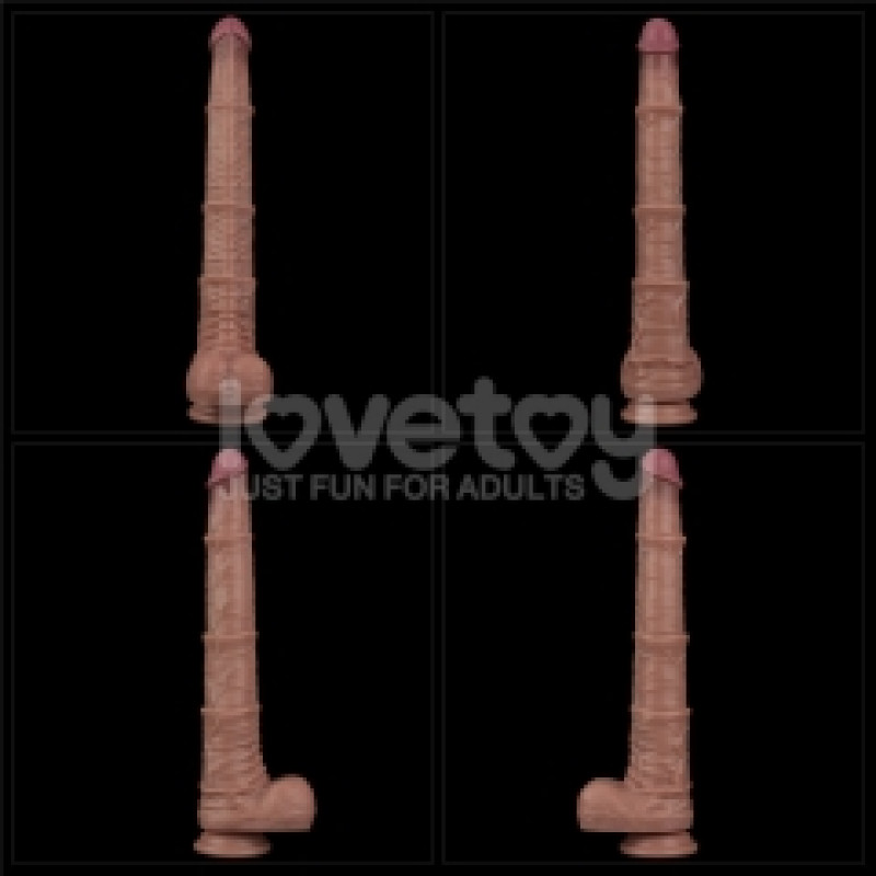 Фаллоимитатор LoveToy Dual Layered Bendable Silicone Cock XXL 16 Flesh