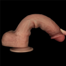 Фаллоимитатор LoveToy Sliding Skin Pro Dual Layer Silicone Dong 9 Flesh