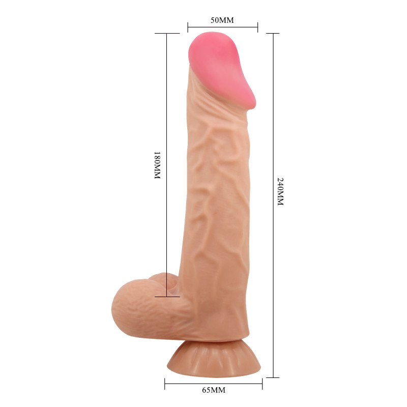 Фаллоимитатор Pretty Love Orton Sliding Skin 9.4" Flesh
