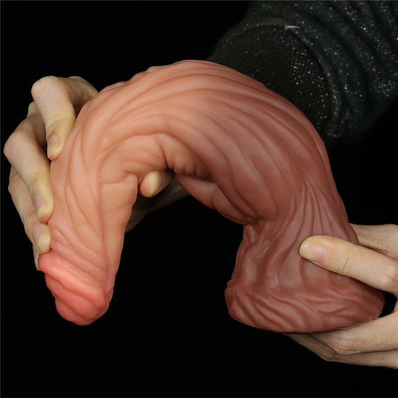 Фалоімітатор LoveToy DualLoveToyLayered Silicone Cock 9.5 Brown