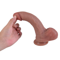 Фаллоимитатор Erospace Natural Play Silicone Dildo D1, 21 см