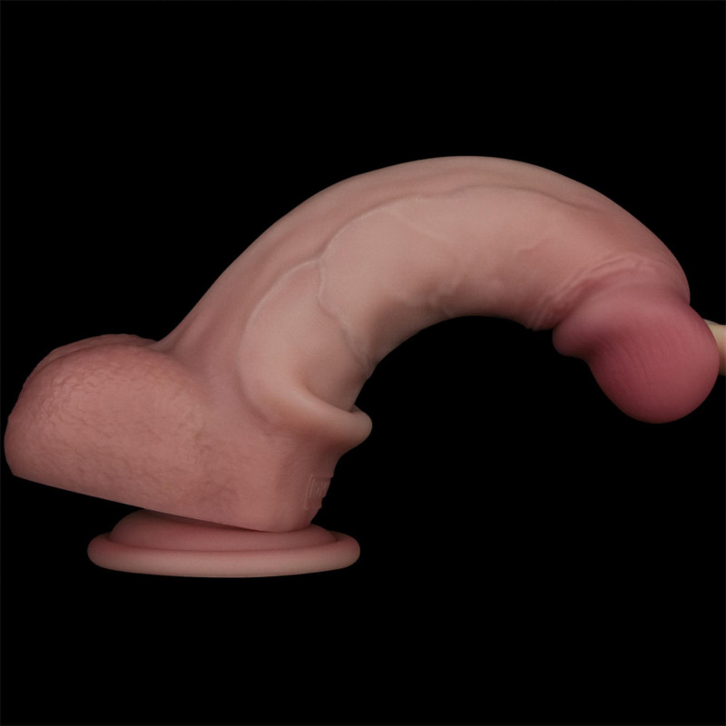 Фаллоимитатор LoveToy Sliding Skin Pro II Dual Layer Silicone Dong 8 Flesh