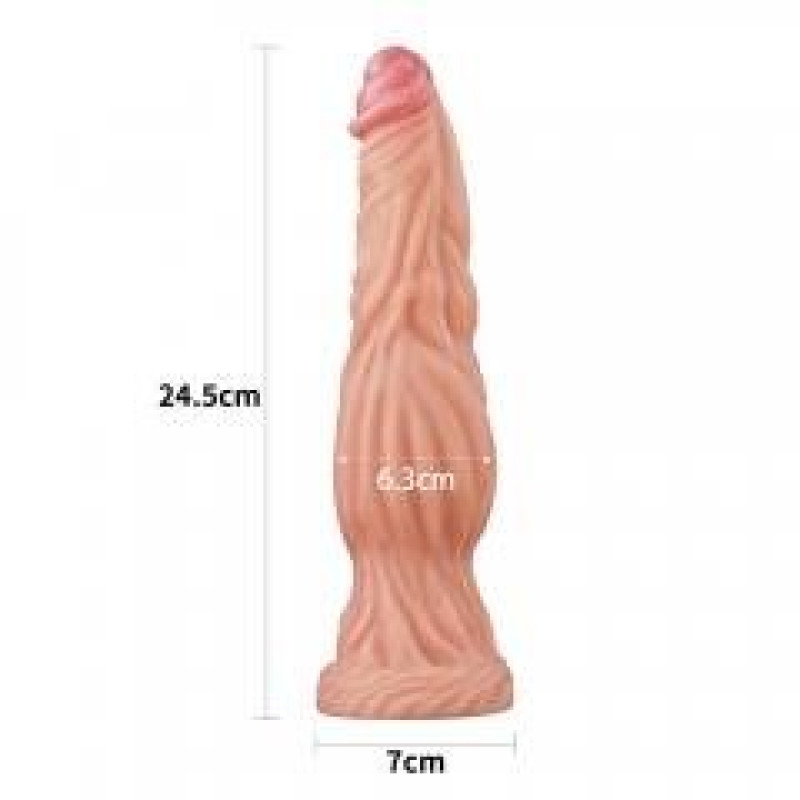 Фаллоимитатор LoveToy DualLoveToyLayered Silicone Cock 9.5 Flesh