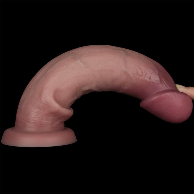 Фаллоимитатор LoveToy Sliding Skin Pro II Dual Layer Silicone Dong 9 Flesh