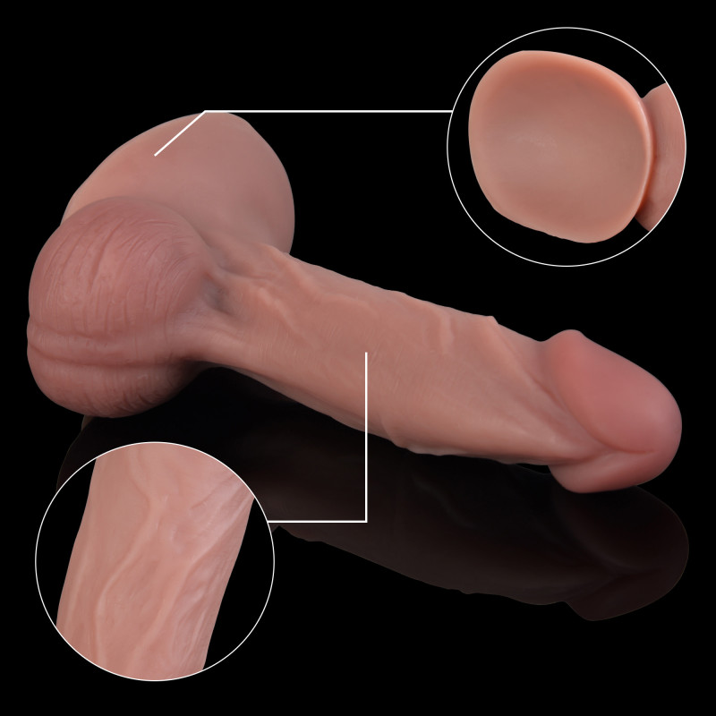 Фаллоимитатор Erospace Natural Play Silicone Dildo D4, 21 см