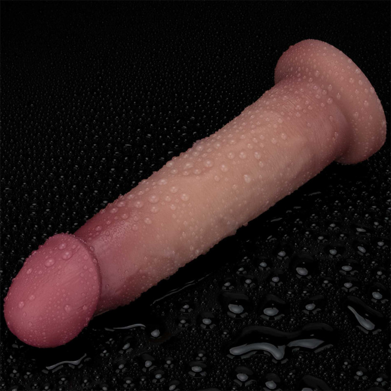 Фаллоимитатор LoveToy Sliding Skin Pro II Dual Layer Silicone Dong 9 Flesh