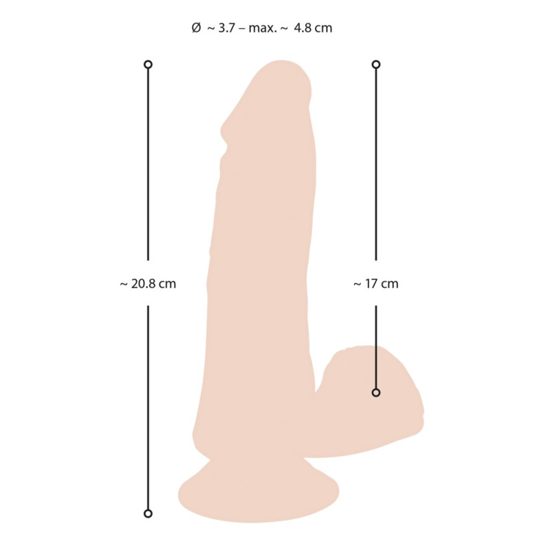 Вибратор Nature Skin Bendable RC Vibrator with Balls