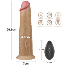 Вибратор LoveToy DualLoveToyLayered Silicone Rotator 8 Flesh