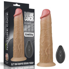 Вибратор LoveToy DualLoveToyLayered Silicone Rotator 8 Flesh