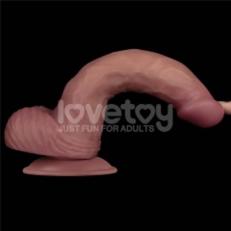 Реалістичний вібратор LoveToy Vibrating Dual Density Power Cock 9