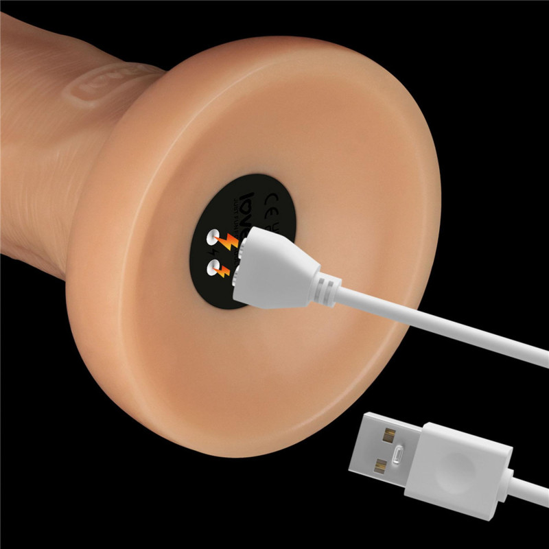 Реалистичный вибратор LoveToy Vibrating Power Basics Cock 10