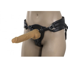 Фаллоимитатор с пульсацией Naked ADDICTION Dominic 9″ Caramel, пульт ДУ, диаметр 4,2 см