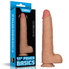 Реалістичний вібратор LoveToy Vibrating Power Basics Cock 11