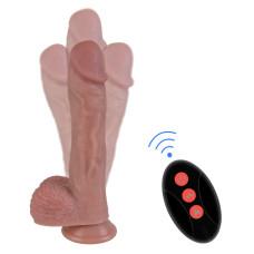 Вибратор Erospace Natural Play Thrusting Dildo with Swing Motion and Heating D6, 22 см