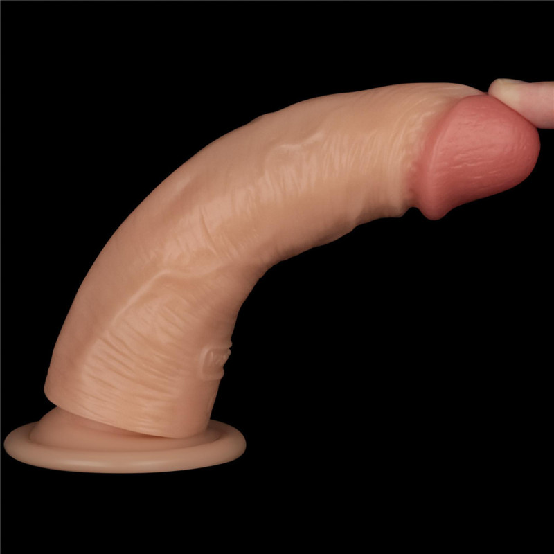 Реалистичный вибратор LoveToy Vibrating Power Basics Cock 7