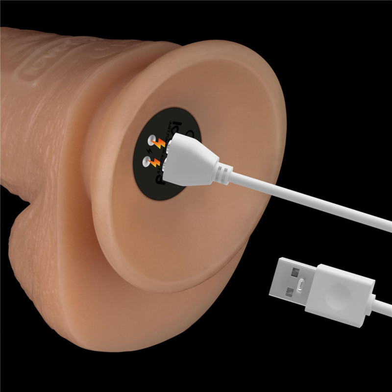 Реалистичный вибратор LoveToy Vibrating Power Basics Cock 8