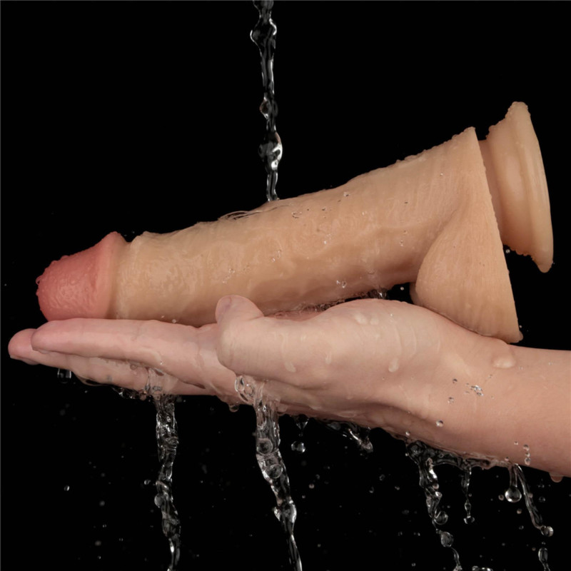 Реалистичный вибратор LoveToy Vibrating Power Basics Cock 8