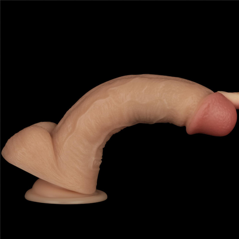 Реалистичный вибратор LoveToy Vibrating Power Basics Cock 8