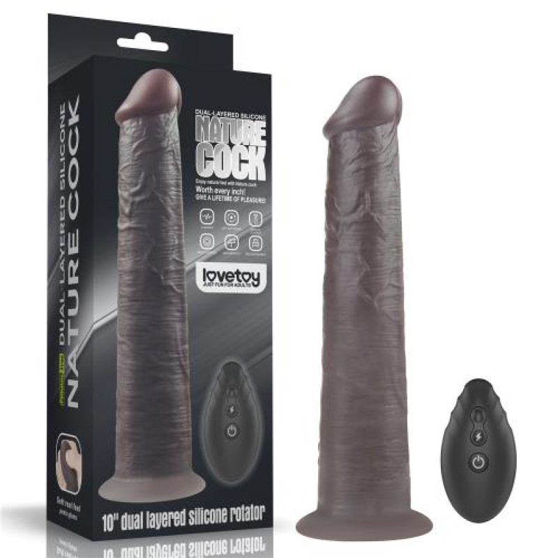 Вибратор LoveToy DualLoveToyLayered Silicone Rotator 10 Black