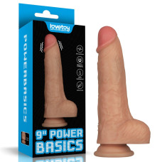 Реалістичний вібратор LoveToy Vibrating Power Basics Cock 9