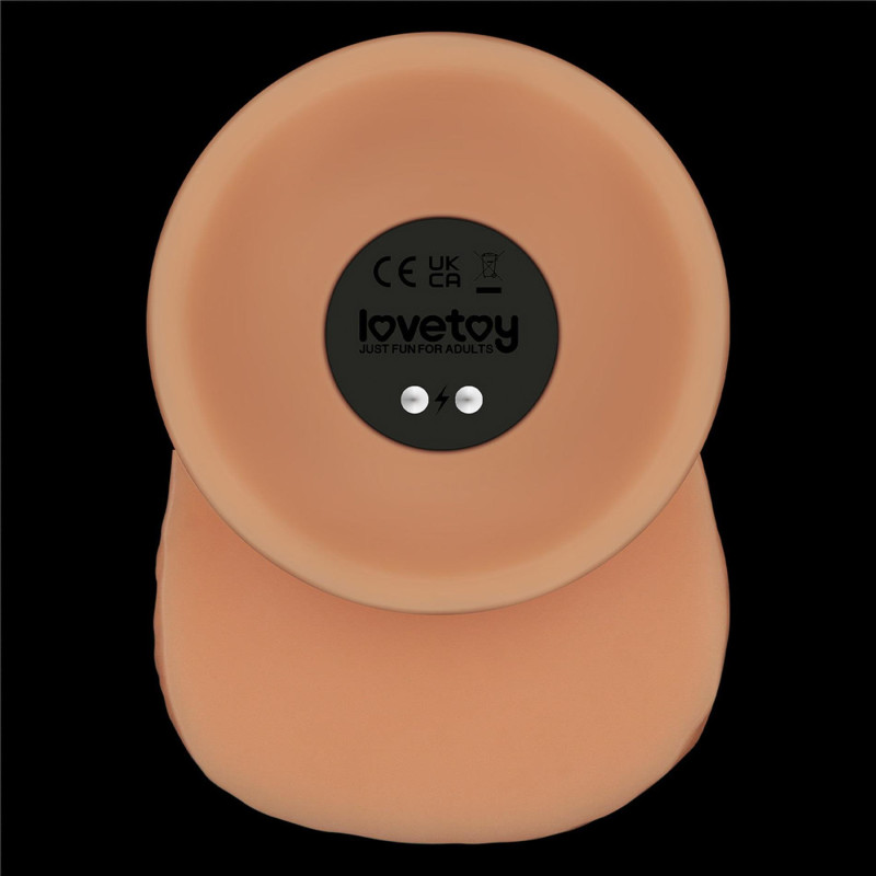Реалистичный вибратор LoveToy Vibrating Power Basics Cock 9.5