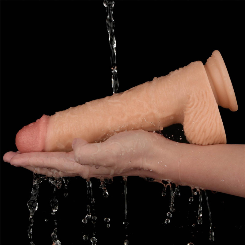 Реалистичный вибратор LoveToy Vibrating Power Basics Cock 9.5
