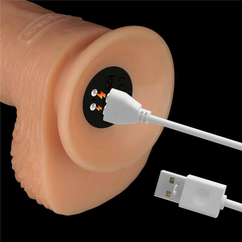 Реалистичный вибратор LoveToy Vibrating Power Basics Cock 9.5
