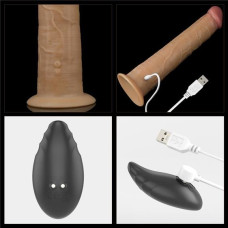 Вибратор LoveToy DualLoveToyLayered Silicone Rotator 10 Flesh