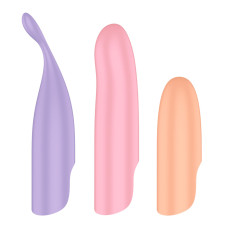 Набор 4-в-1 Satisfyer Playful Four, вибратор и 4 насадки, 12 режимов