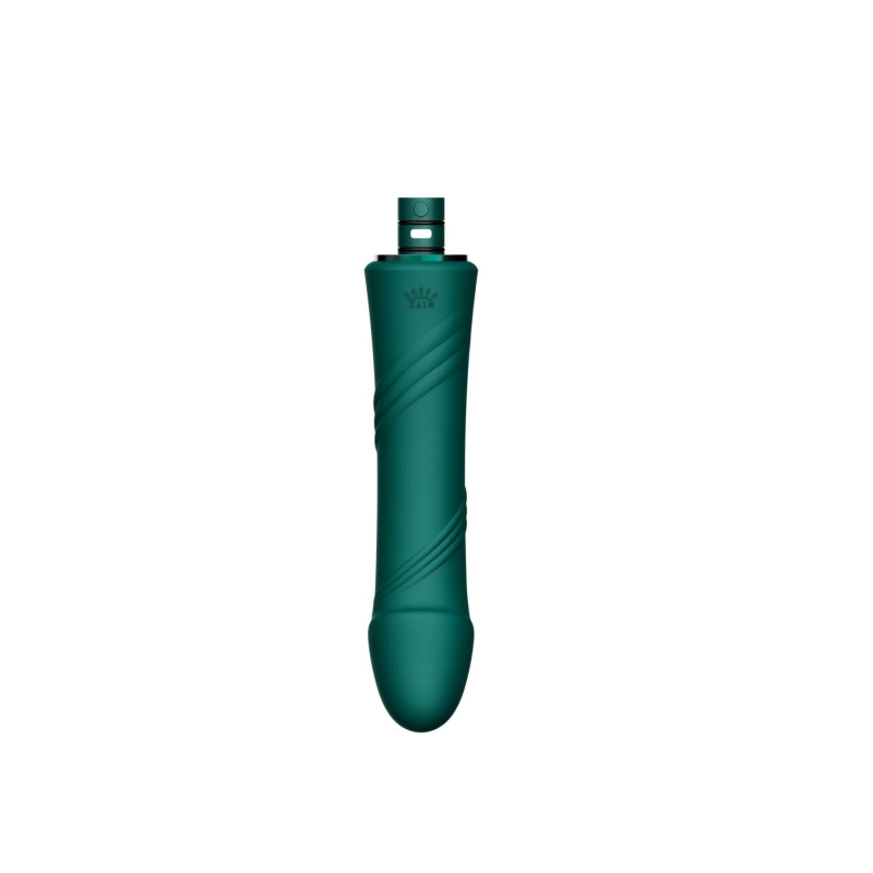 Компактная смарт секс-машина Zalo – Sesh Turquoise Green, 2 насадки, пульт ДУ, кристалл Swarovski Компактная смарт секс-машина Zalo – Sesh Turquoise Green, 2 насадки, пульт ДУ, кристалл Swarovski