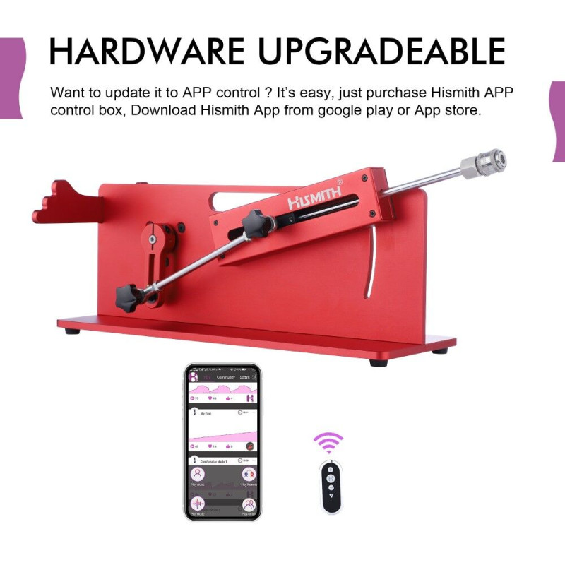 Смарт секс-машина Hismith Table Top 2.0 Pro APP Red, настольная версия Смарт секс-машина Hismith Table Top 2.0 Pro APP Red, настольная версия