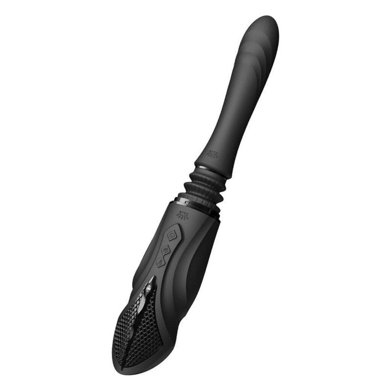 Компактная смарт секс-машина Zalo – Sesh Obsidian Black, 2 насадки, пульт ДУ, кристалл Swarovski Компактная смарт секс-машина Zalo – Sesh Obsidian Black, 2 насадки, пульт ДУ, кристалл Swarovski
