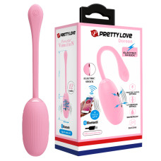 Виброяйцо Pretty Love Doreen Electric Shock Egg Pink (App)