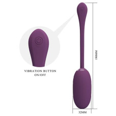 Виброяйцо Pretty Love Doreen Electric Shock Egg Plum (App)