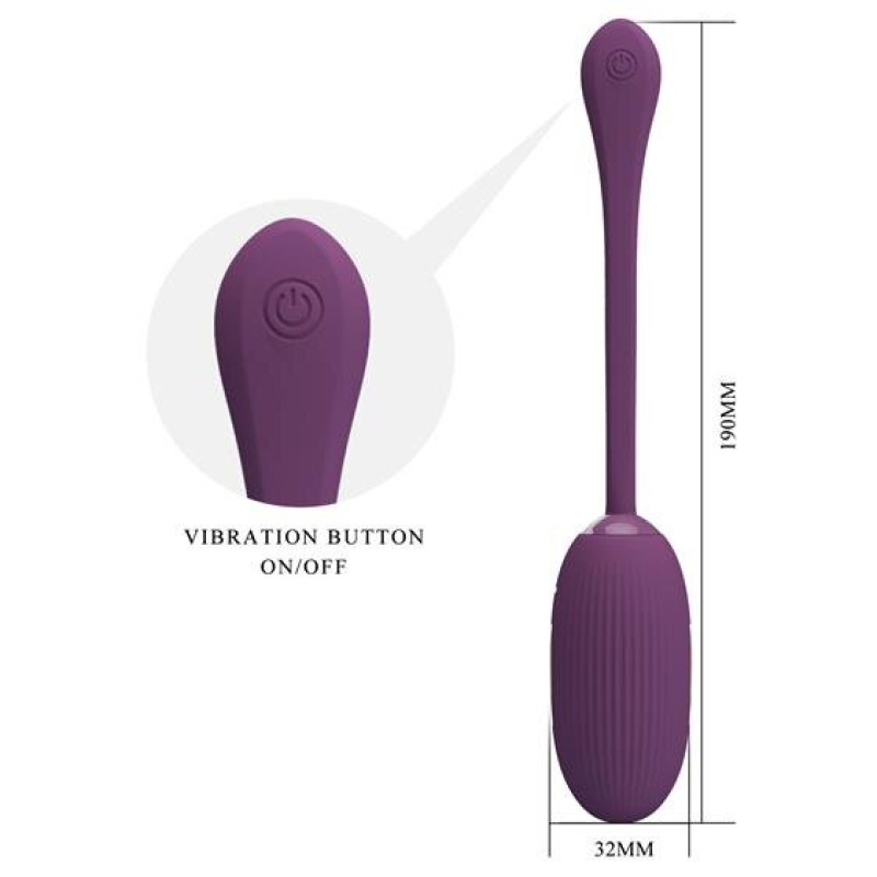 Виброяйцо Pretty Love Doreen Electric Shock Egg Plum (App)