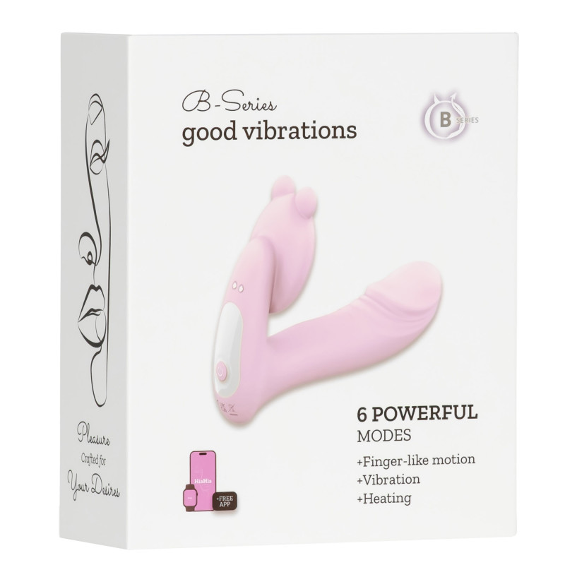 Вибратор B - Series Fox Silicone vibrator, 6 frequenciesFinger function, Heating + APP