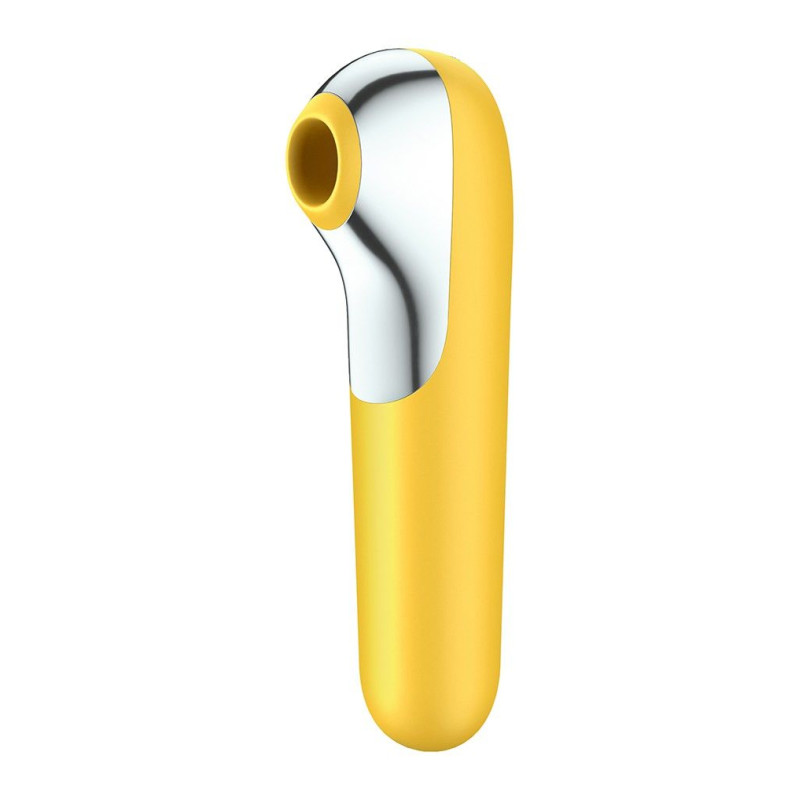 Смарт вібратор та вакуумний стимулятор 2-в-1 Satisfyer Dual Love Жовтий Смарт вібратор та вакуумний стимулятор 2-в-1 Satisfyer Dual Love Жовтий