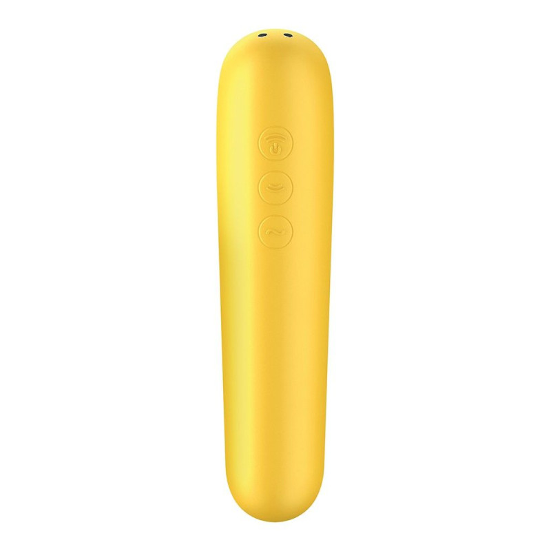Смарт вібратор та вакуумний стимулятор 2-в-1 Satisfyer Dual Love Жовтий Смарт вібратор та вакуумний стимулятор 2-в-1 Satisfyer Dual Love Жовтий