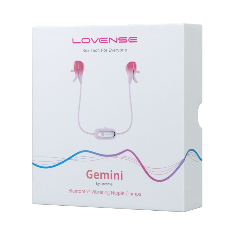 Смарт-вибратор для груди Lovense Gemini, регулировка сжатия соска, можно носить Смарт-вибратор для груди Lovense Gemini, регулировка сжатия соска, можно носить