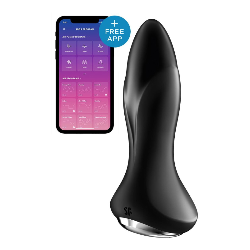 Анальна смарт-вібропробка із перлинним масажем Satisfyer Rotator Plug 1+ Black Анальна смарт-вібропробка із перлинним масажем Satisfyer Rotator Plug 1+ Black