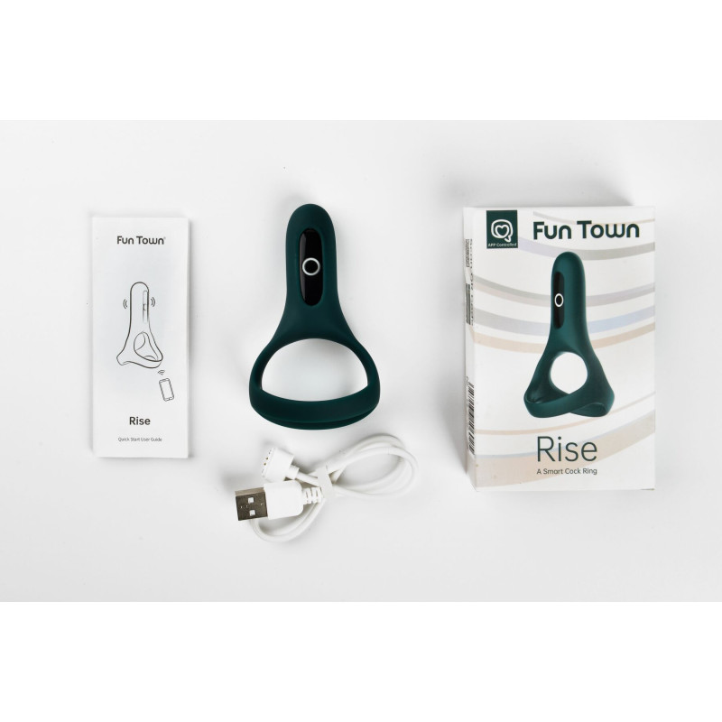 Двойное эрекционное кольцо Magic Motion Fun Town Rise Зеленое Двойное эрекционное кольцо Magic Motion Fun Town Rise Зеленое